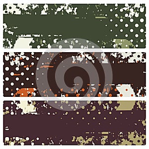 Abstract grunge banners