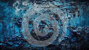 Abstract Grunge Decorative Dark Blue Dark Background, generative AI.