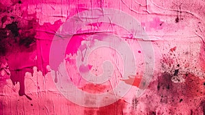 Abstract Grunge Decorative Dark Pink Dark Background, generative AI.
