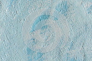 Abstract grunge decorative light blue plaster wall background