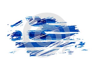 Abstract grunge flag of Greece