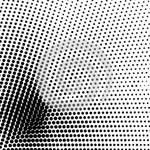 Abstract grunge grid polka dot halftone background pattern.