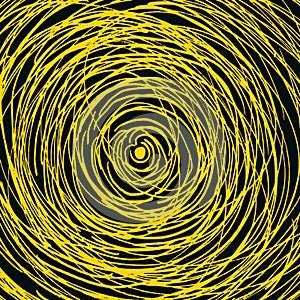 Abstract grunge lines yellow and black