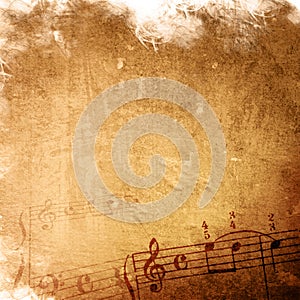 Abstract grunge melody music photo