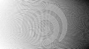 Abstract grunge monochrome halftone geometric pattern