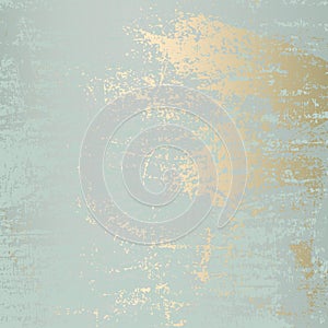 Abstract Grunge Pattina effect Pastel Gold Retro Texture.