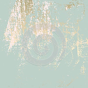 Abstract Grunge Pattina effect Pastel Gold Retro Texture.