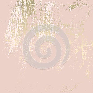 Abstract Grunge Pattina effect Pastel Gold Retro Texture.