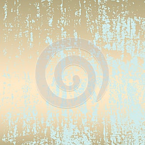 Abstract Grunge Pattina effect Pastel Gold Retro Texture.