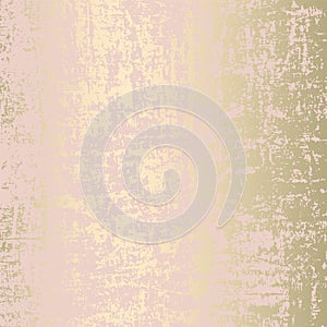 Abstract Grunge Pattina effect Pastel Gold Retro Texture.