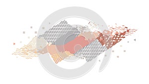 Abstract Grunge Splatter Background, Dynamic Artistic Texture, vector design Generative AI