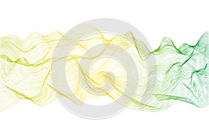 Abstract guilloche pattern. Vector complex gradient lines texture