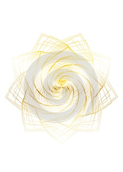Abstract guilloched object color vector isolated on a white background photo