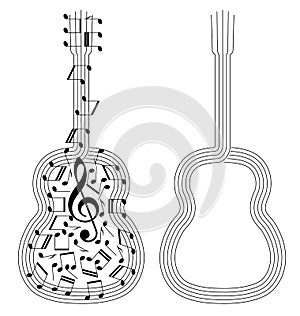 Abstract guitar