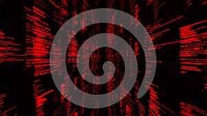 Abstract hackers attack, technology and connection concept. Animation. Endless lines of computer code being written