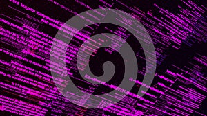 Abstract hackers attack, technology and connection concept. Animation. Endless lines of computer code being written