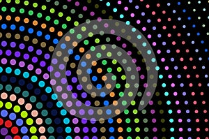 Abstract halftone background, colorful dots mosaic