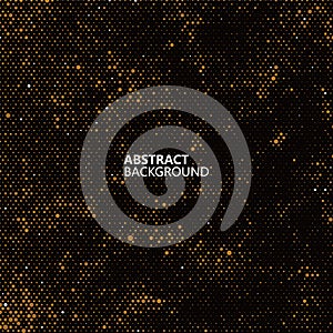 The abstract halftone background consists of different dots