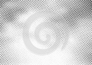 Abstract halftone background and grunge texture fade dotted gradient on white background