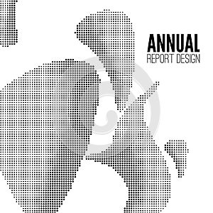 Modish halftone elements.