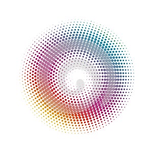Abstract halftone Circle dots pattern background