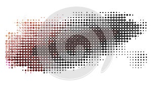 Abstract Halftone Dot Gradient Dark Brown Texture Vector, vector design Generative AI