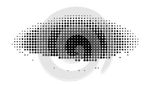 Abstract Halftone Dot Gradient - Retro Digital Texture, vector design Generative AI
