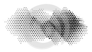 Abstract Halftone Dot Gradient Texture, vector design Generative AI