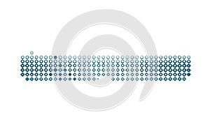 Abstract Halftone Dot Pattern Banner Element, vector design Generative AI