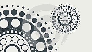 Abstract Halftone Dot Pattern with Blue Radial Gradient, vector design Generative AI