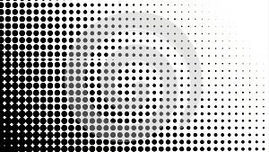 Abstract Halftone Dot Pattern Gradient Background