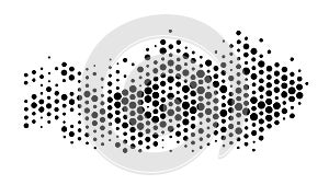 Abstract Halftone Dot Pattern Gradient, vector design Generative AI