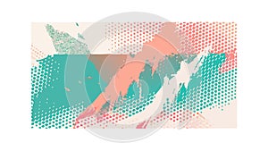 Abstract Halftone Dot Pattern Grunge Texture Overlay, vector design Generative AI