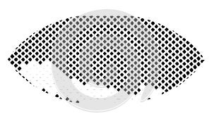 Abstract Halftone Dot Pattern Modern Retro Graphic Element vector design Generative AI