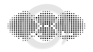 Abstract Halftone Dot Pattern Vector for Modern Backgrounds Textures, vector design Generative AI