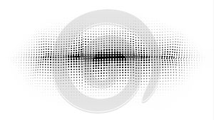 Abstract Halftone Dot Pattern on White Background