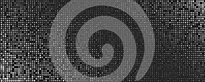 Abstract halftone dots black glittering background