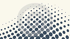 Abstract Halftone Dots Flowing Pattern Background Vector, vector design Generative AI