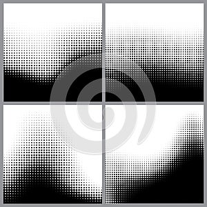 Abstract halftone dots for grunge background