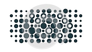 Abstract Halftone Dots Pattern for Modern Digital Design, vector design Generative AI