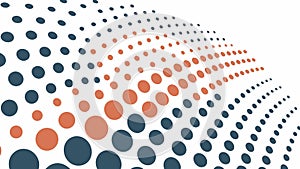 Abstract Halftone Dots Pattern Vector, Dynamic Modern Design, vector design Generative AI