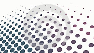 Abstract halftone dotted pattern, gradient texture vector graphic, vector design Generative AI