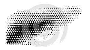 Abstract halftone fade dot pattern, vector design Generative AI