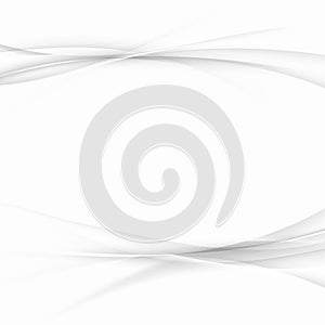 Abstract halftone lines folder background layout. Grey futuristic gradient smoke speed elegant swoosh waves over light grey