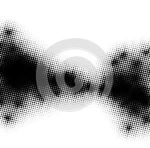 Abstract halftone monochrome dotted pattern