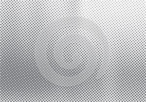 Abstract halftone motion effect with fading dot gradation black and white background and texture