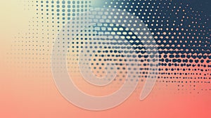 Abstract halftone pattern with gradient color transition