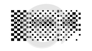 Abstract Halftone Pixelated Digital Gradient, vector design Generative AI