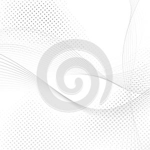 Abstract halftone swoosh lines background photo