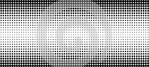 Abstract Halftone Texture Monochrome Dots Background. Vector black and white illustration